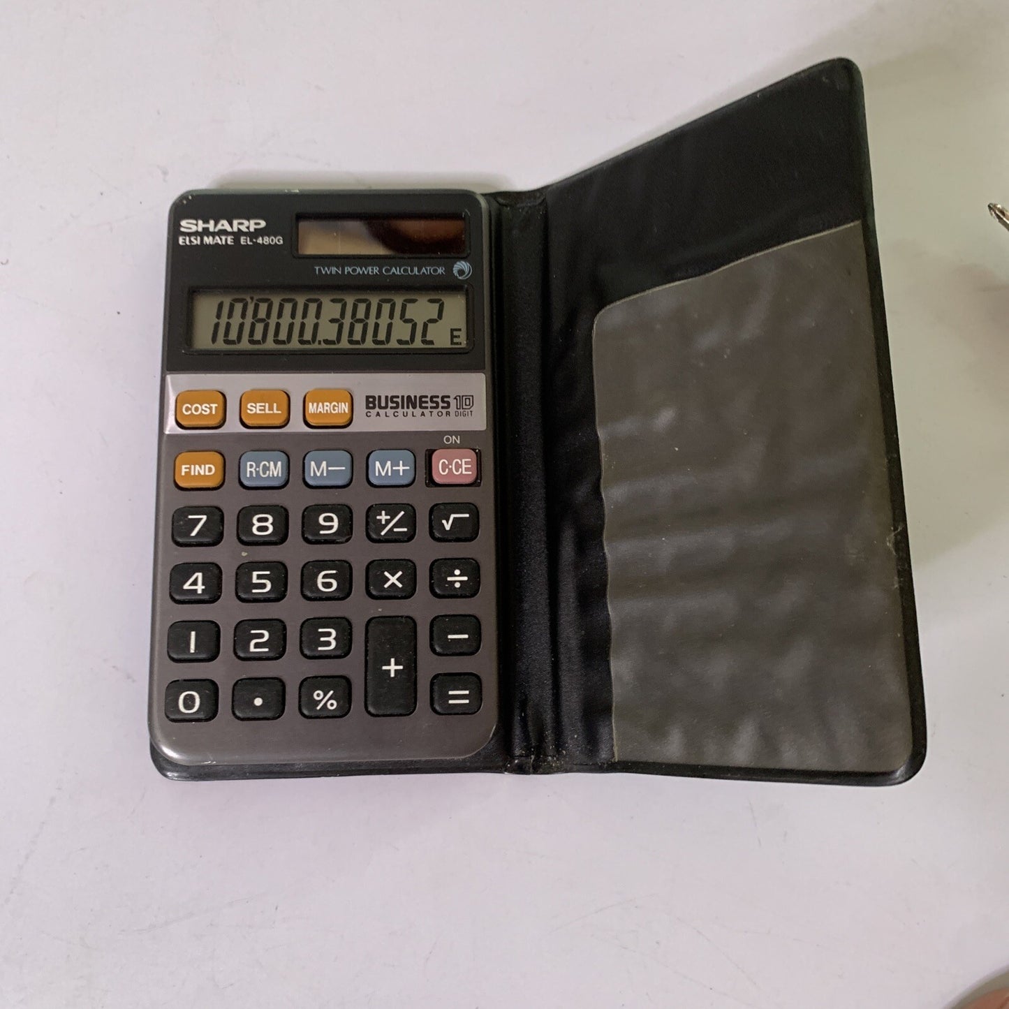 Sharp Elsimate EL-480G Solar Powered Calculator Vintage