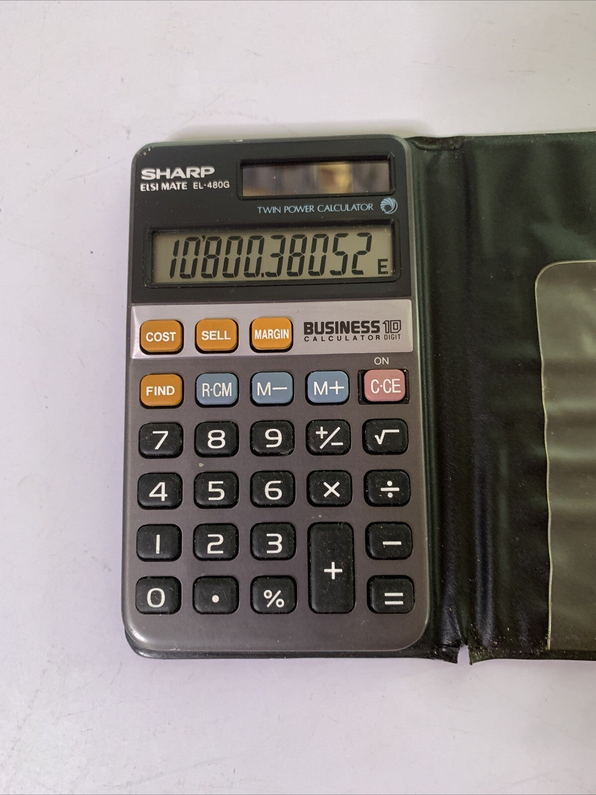 Sharp Elsimate EL-480G Solar Powered Calculator Vintage