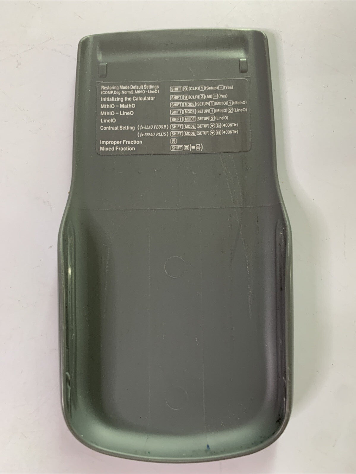 Casio FX82AU PLUS II Scientific Calculator with Front Cover