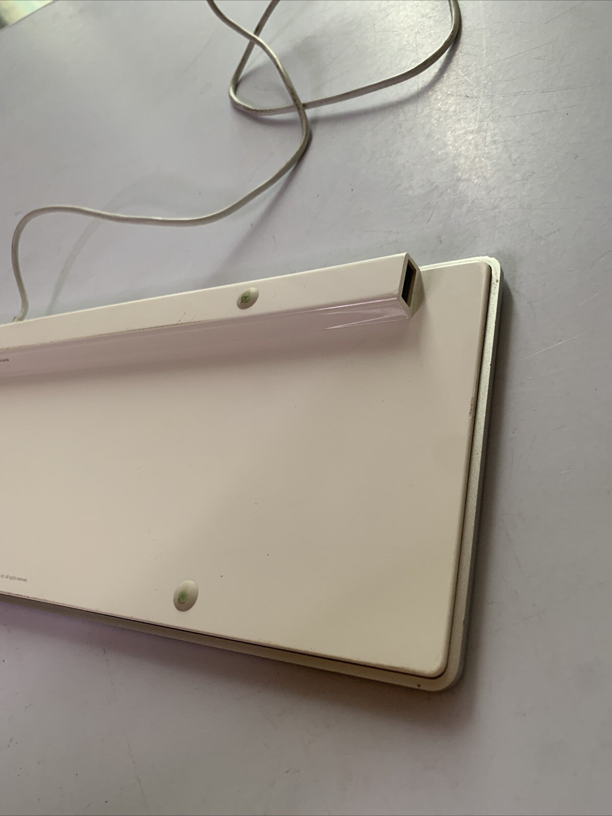 Apple Aluminum Keyboard with Numeric Keypad MB110LL/B A1243 Dual USB Output