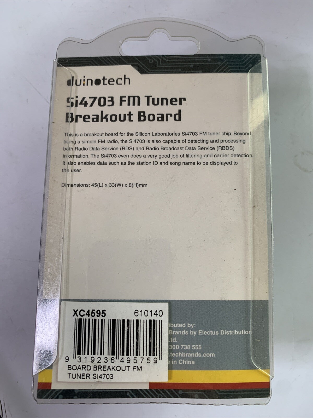 Duinotech Si4703 FM Tuner Breakout Board  NEW