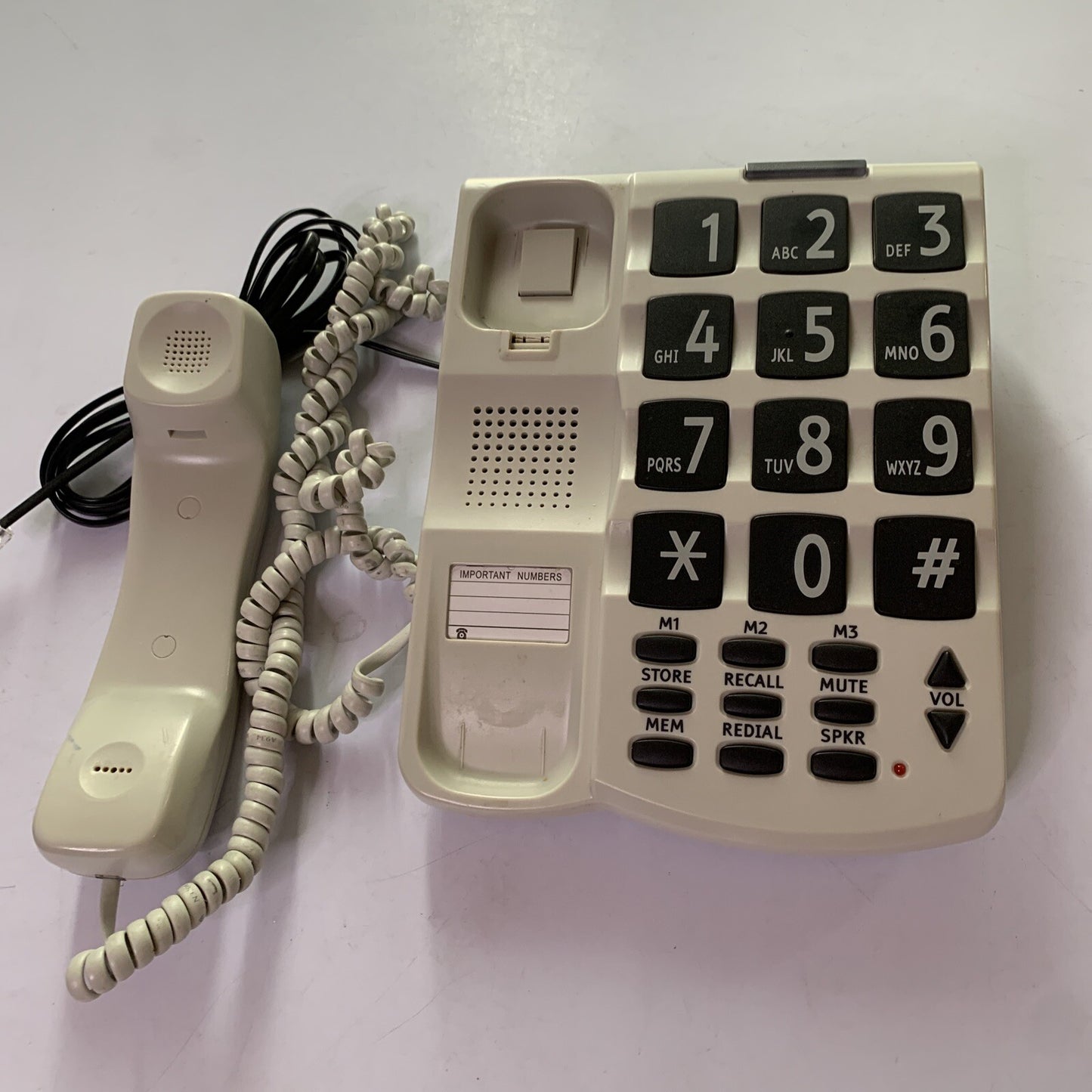 Telstra Big Button Multi Landline Telephone NBN & Hearing Aid Compatible SP817BB