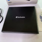Verbatim External CD/DVD Writer Burner USB Powered Black