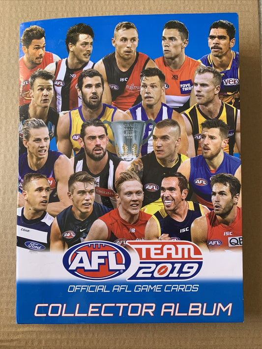 AFL Team 2019 Game Cards Collectors Album + Cards