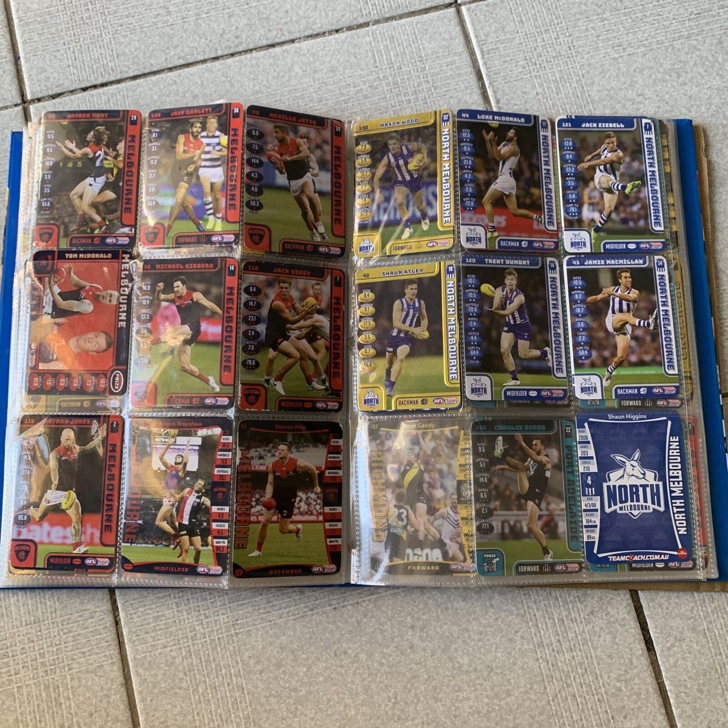 AFL Team 2019 Game Cards Collectors Album + Cards