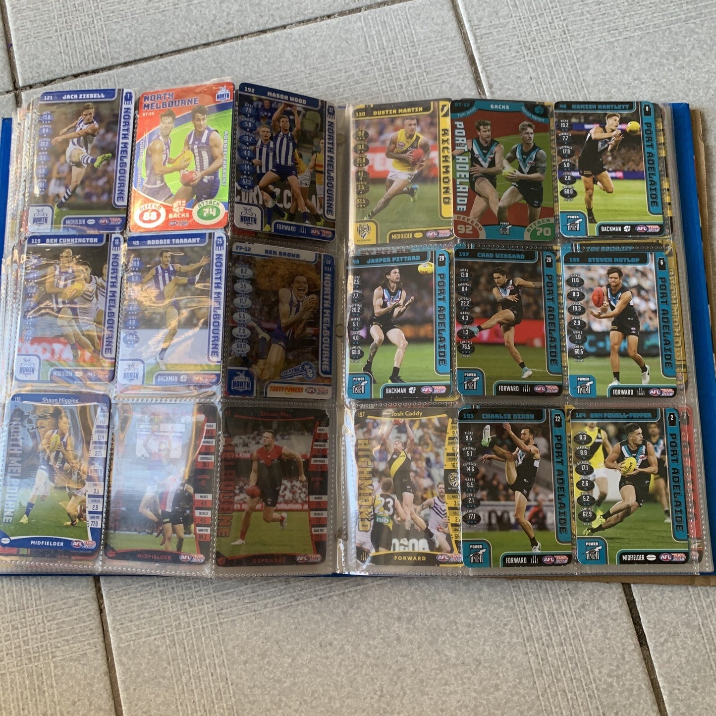 AFL Team 2019 Game Cards Collectors Album + Cards
