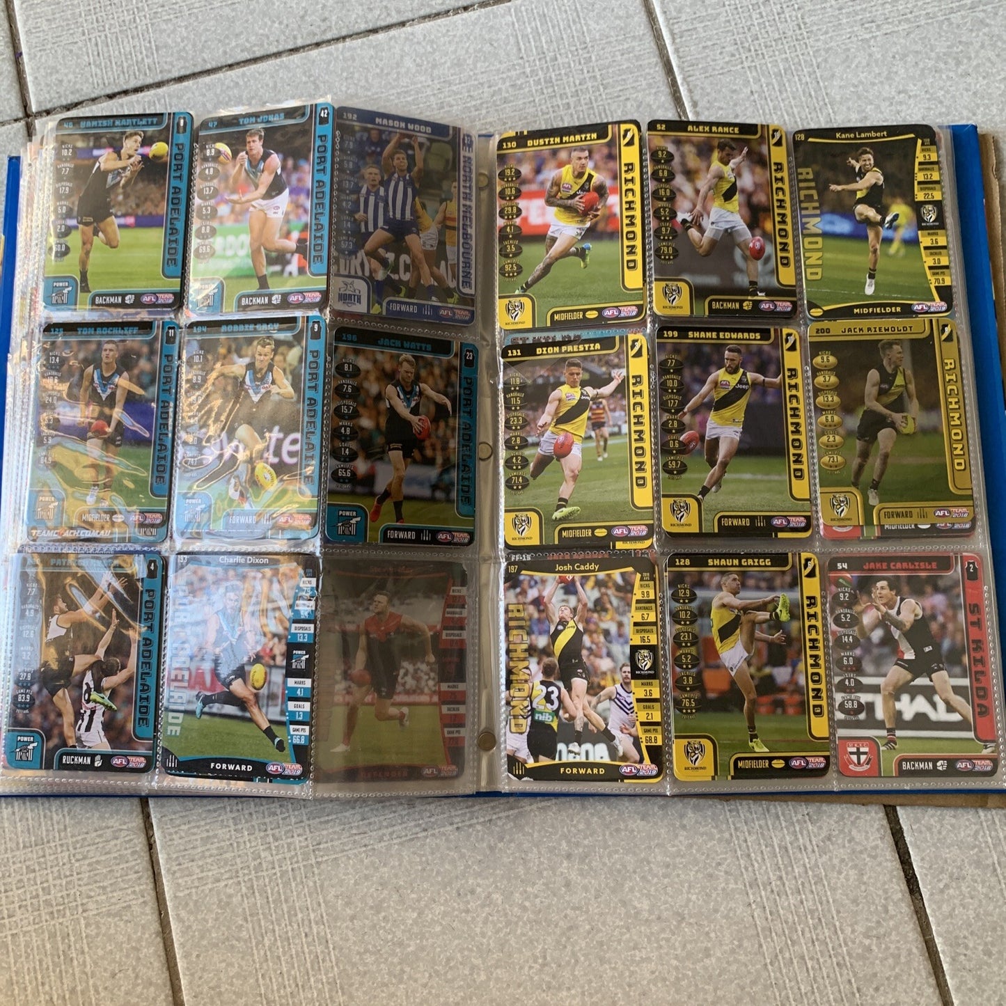 AFL Team 2019 Game Cards Collectors Album + Cards