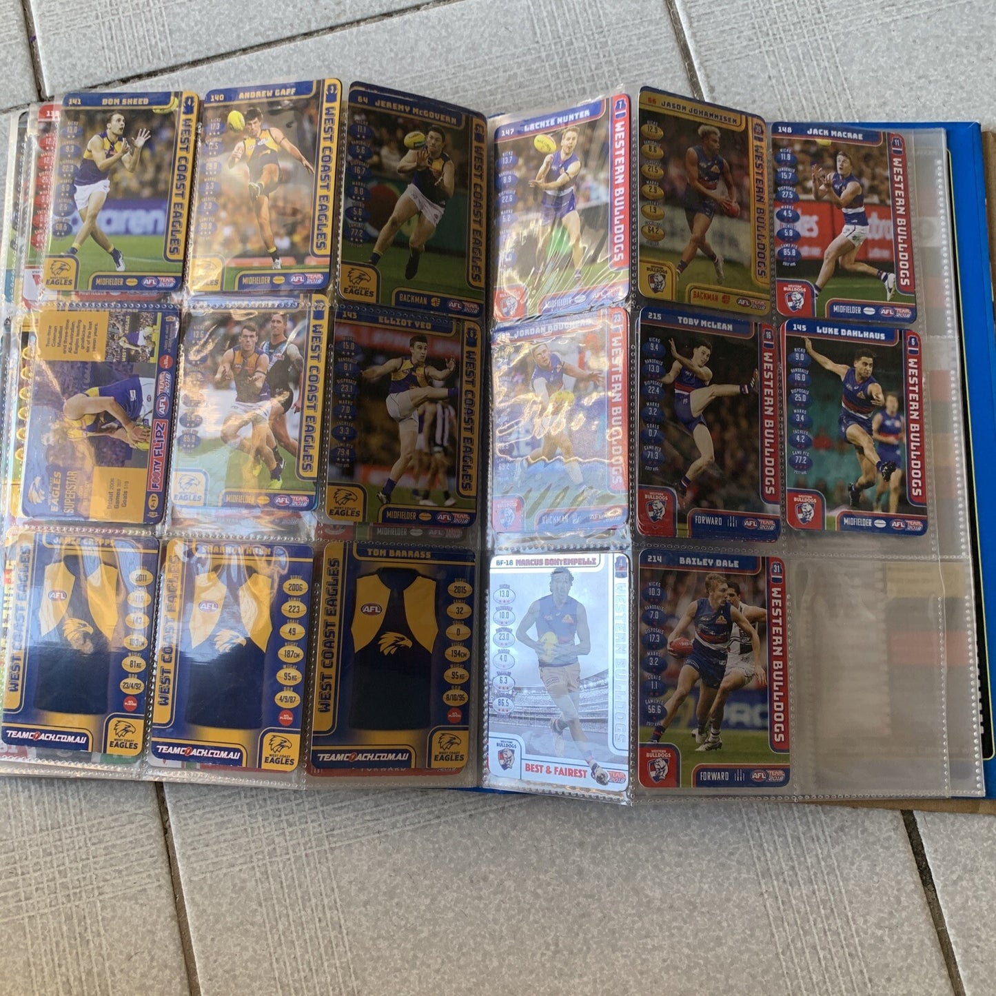 AFL Team 2019 Game Cards Collectors Album + Cards