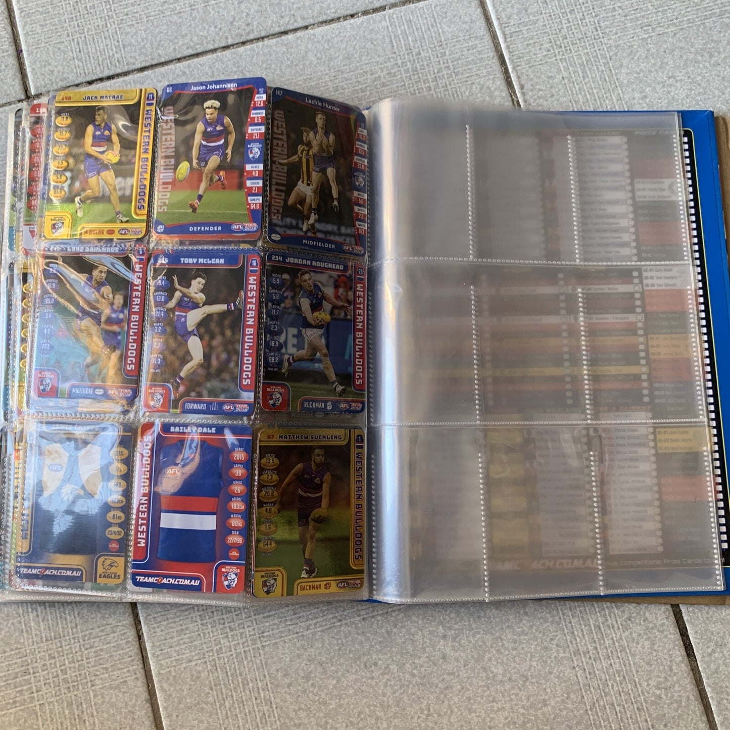 AFL Team 2019 Game Cards Collectors Album + Cards