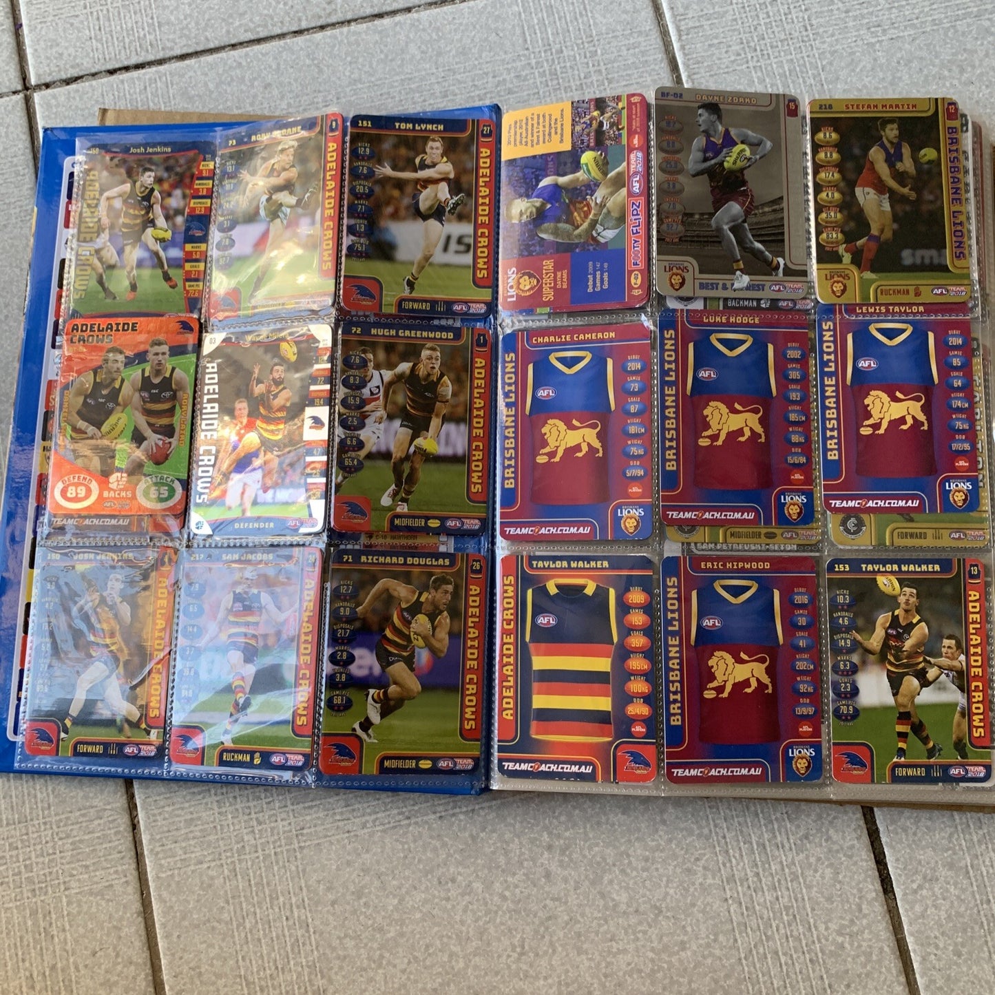 AFL Team 2019 Game Cards Collectors Album + Cards