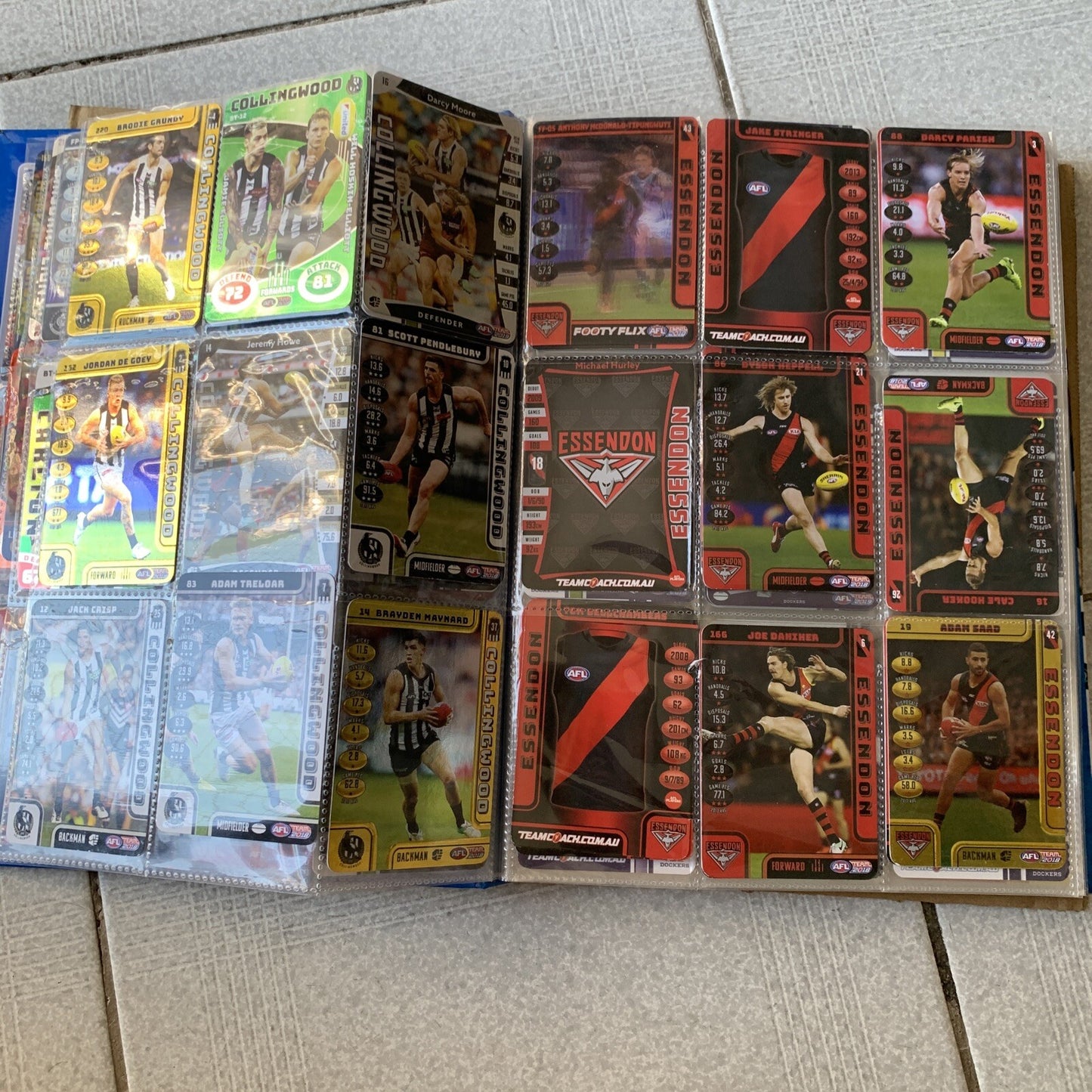 AFL Team 2019 Game Cards Collectors Album + Cards
