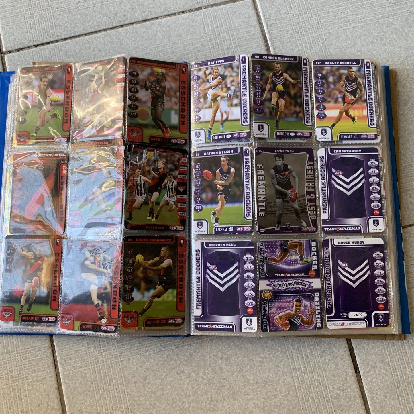AFL Team 2019 Game Cards Collectors Album + Cards