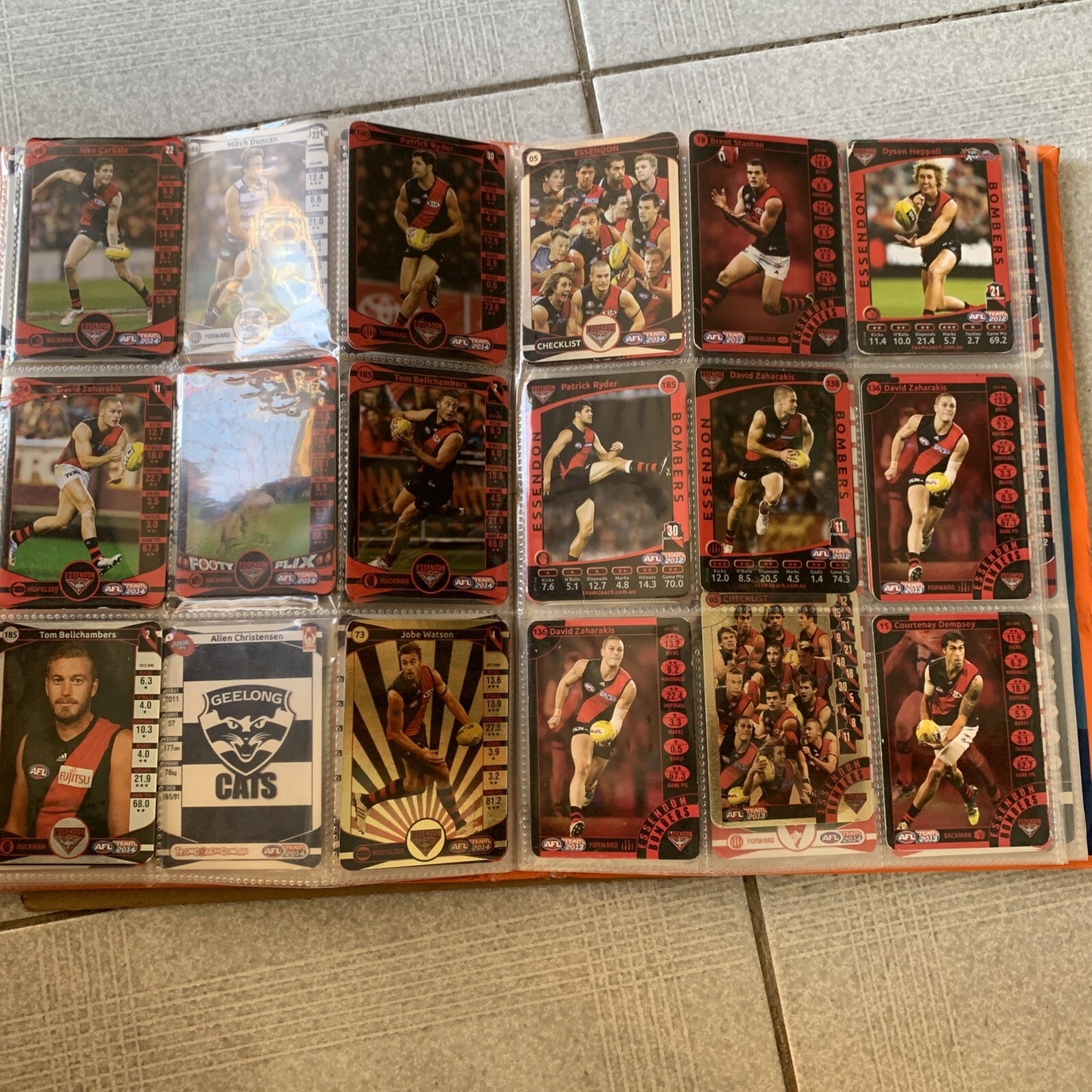 AFL Team 2014 Official AFL Game Cards Album + Cards