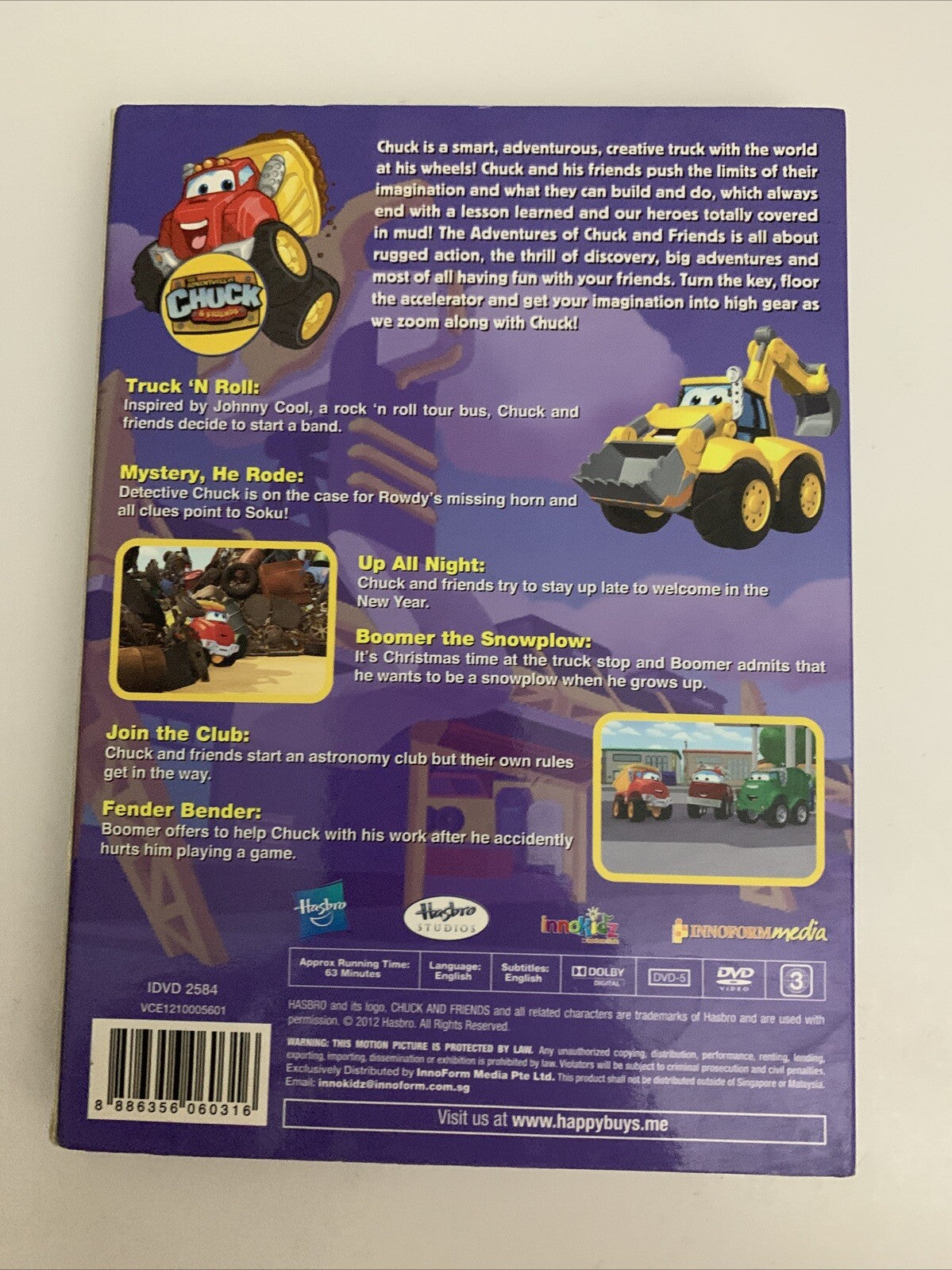 The Adventures Of Chuck & Friends Truck 'n Roll (DVD, 2012) Animation Region 3