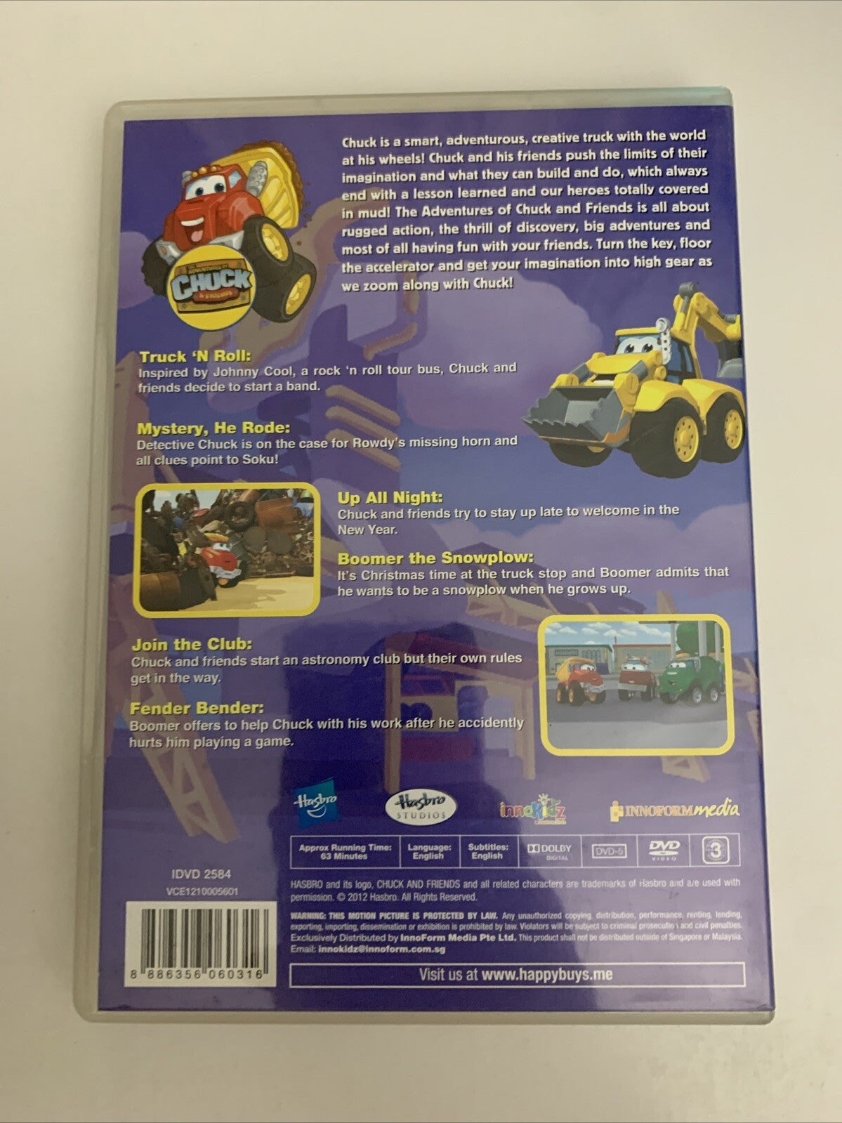 The Adventures Of Chuck & Friends Truck 'n Roll (DVD, 2012) Animation Region 3