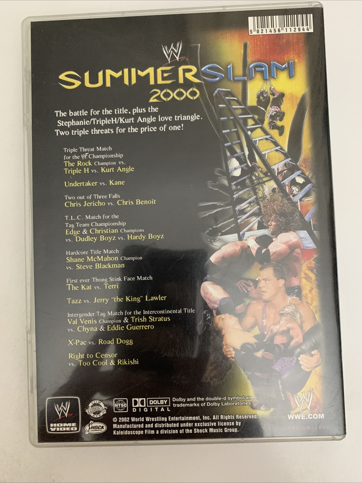 WWE SummerSlam 2000 (DVD) Pro Wrestling All Regions