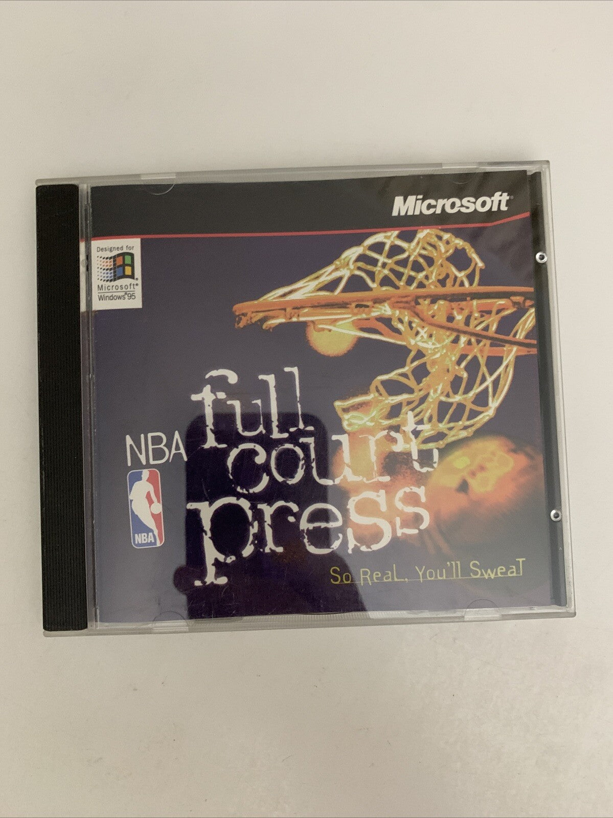 NBA Full Court Press PC CD-ROM Windows 95 Basketball 1996 Game