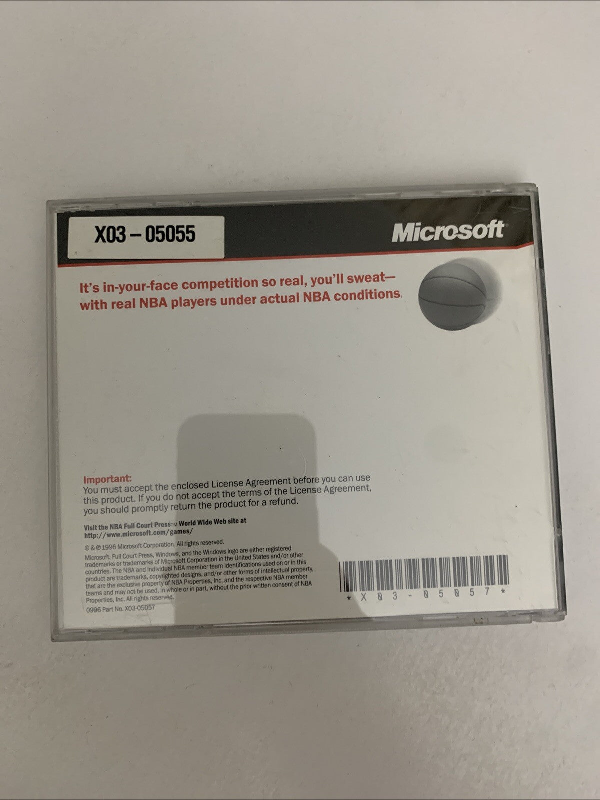 NBA Full Court Press PC CD-ROM Windows 95 Basketball 1996 Game