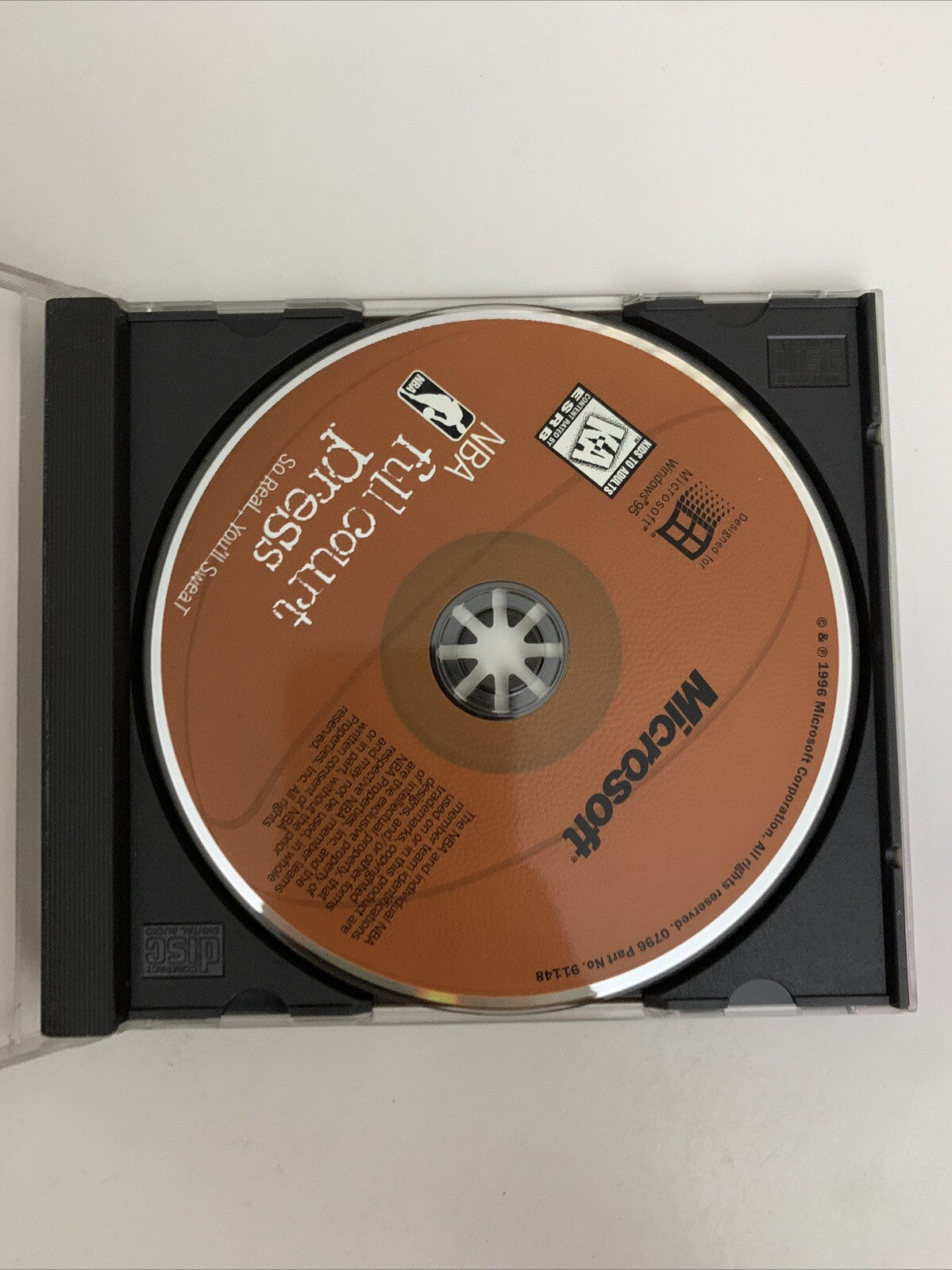 NBA Full Court Press PC CD-ROM Windows 95 Basketball 1996 Game