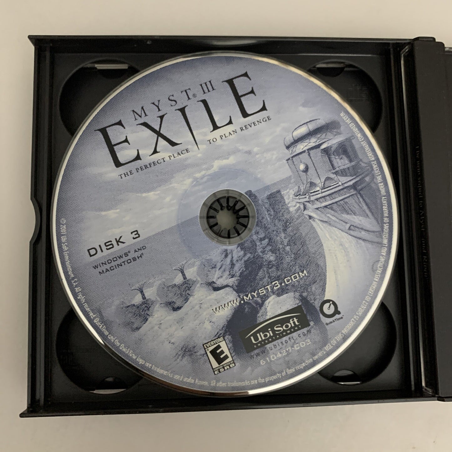 Myst III Exile PC CD-ROM 2001  4-Disc Game for Windows 95/98/XP