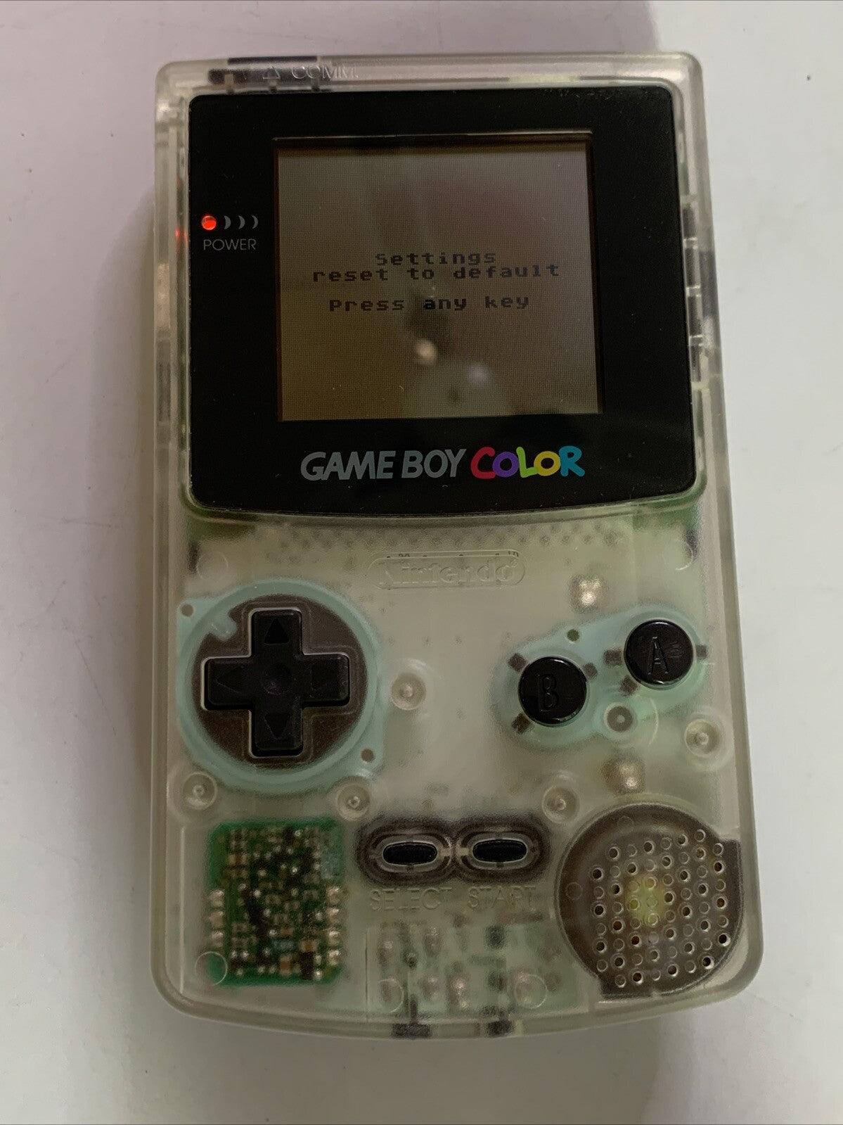 Nintendo Gameboy Color Console Transparent Clear Handheld System Made in Japan