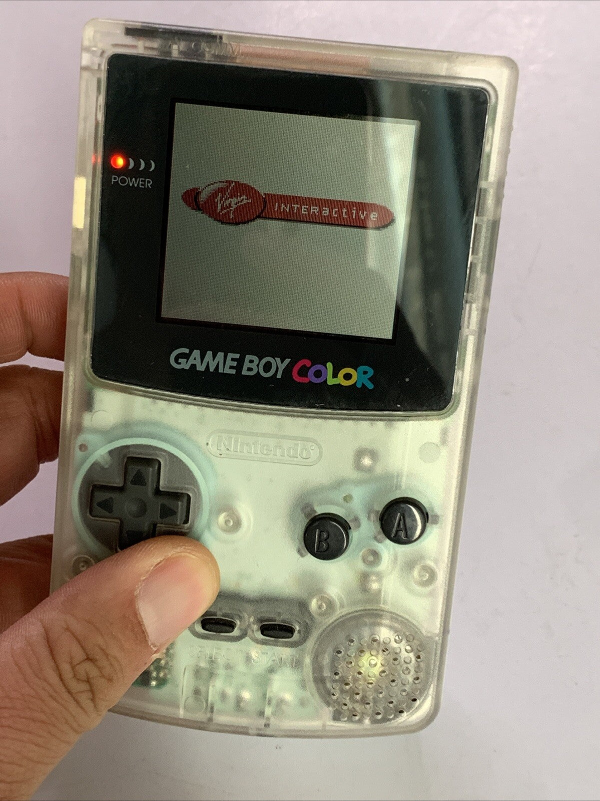 Nintendo Gameboy Color Console Transparent Clear Handheld System Made in Japan