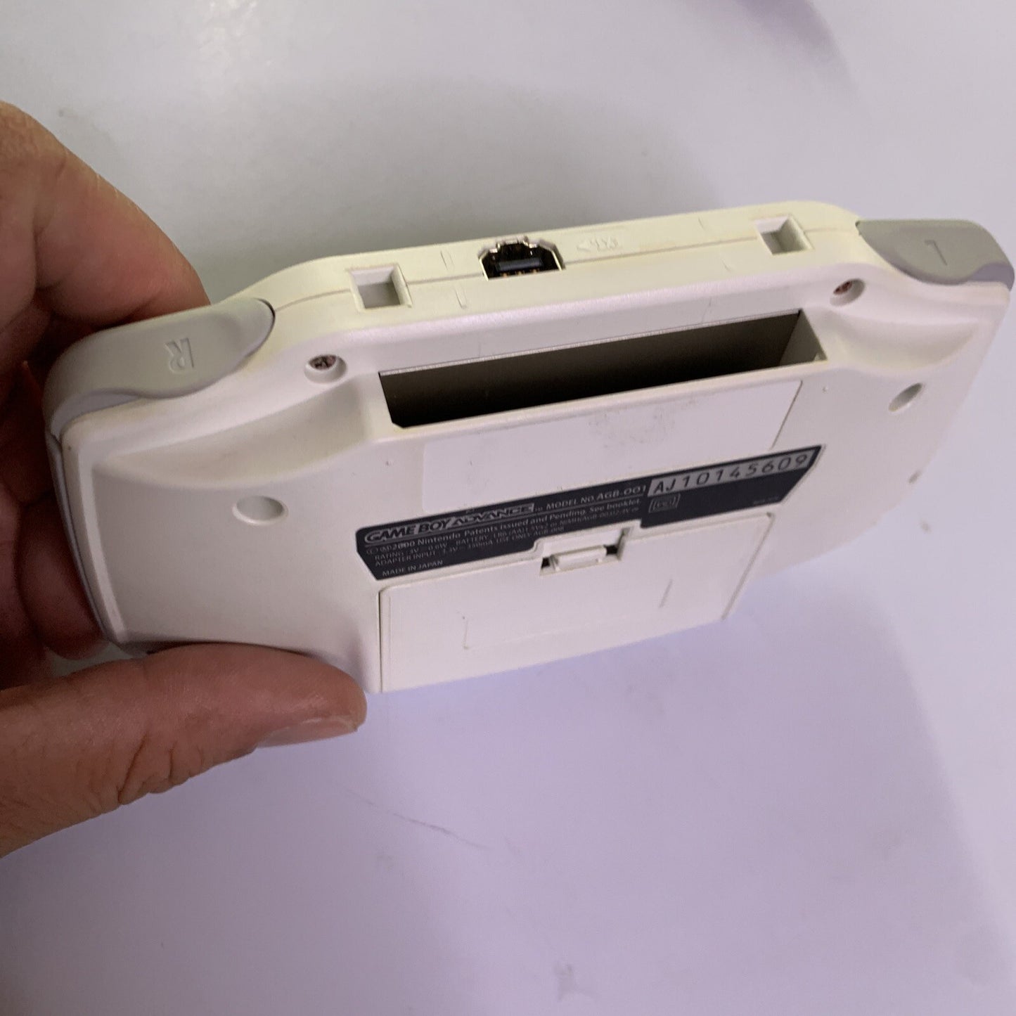 Nintendo Game Boy Advance Original Console White Handheld AGS-001