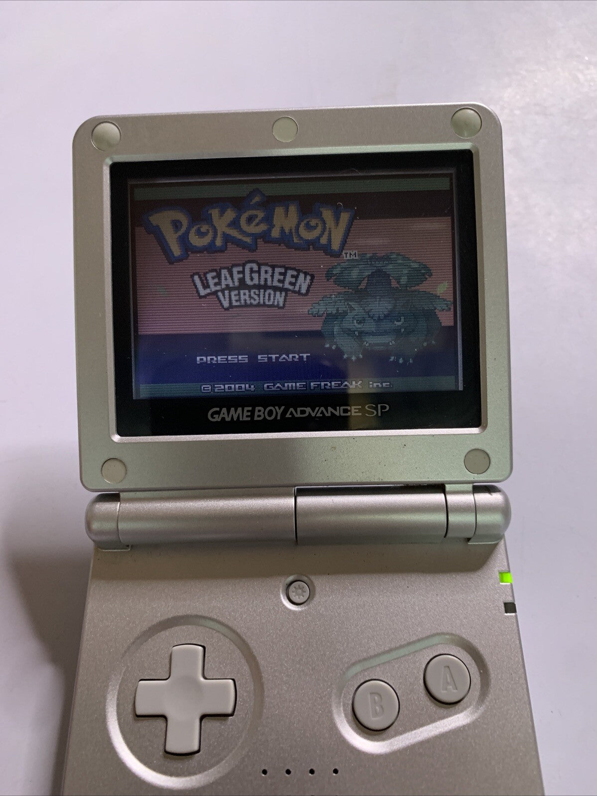 Nintendo Game Boy Advance SP Silver Handheld Console AGS-001