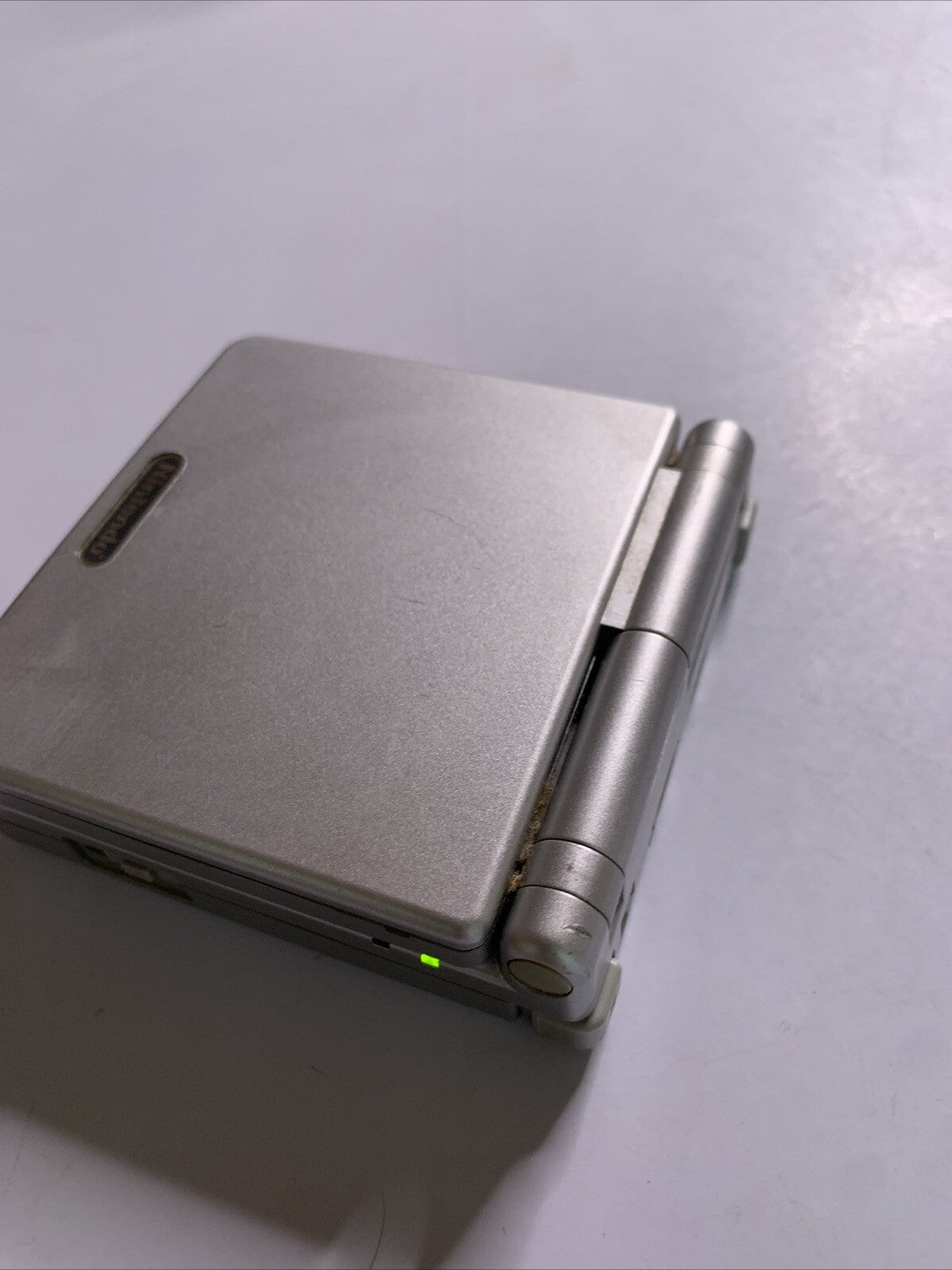 Nintendo Game Boy Advance SP Silver Handheld Console AGS-001