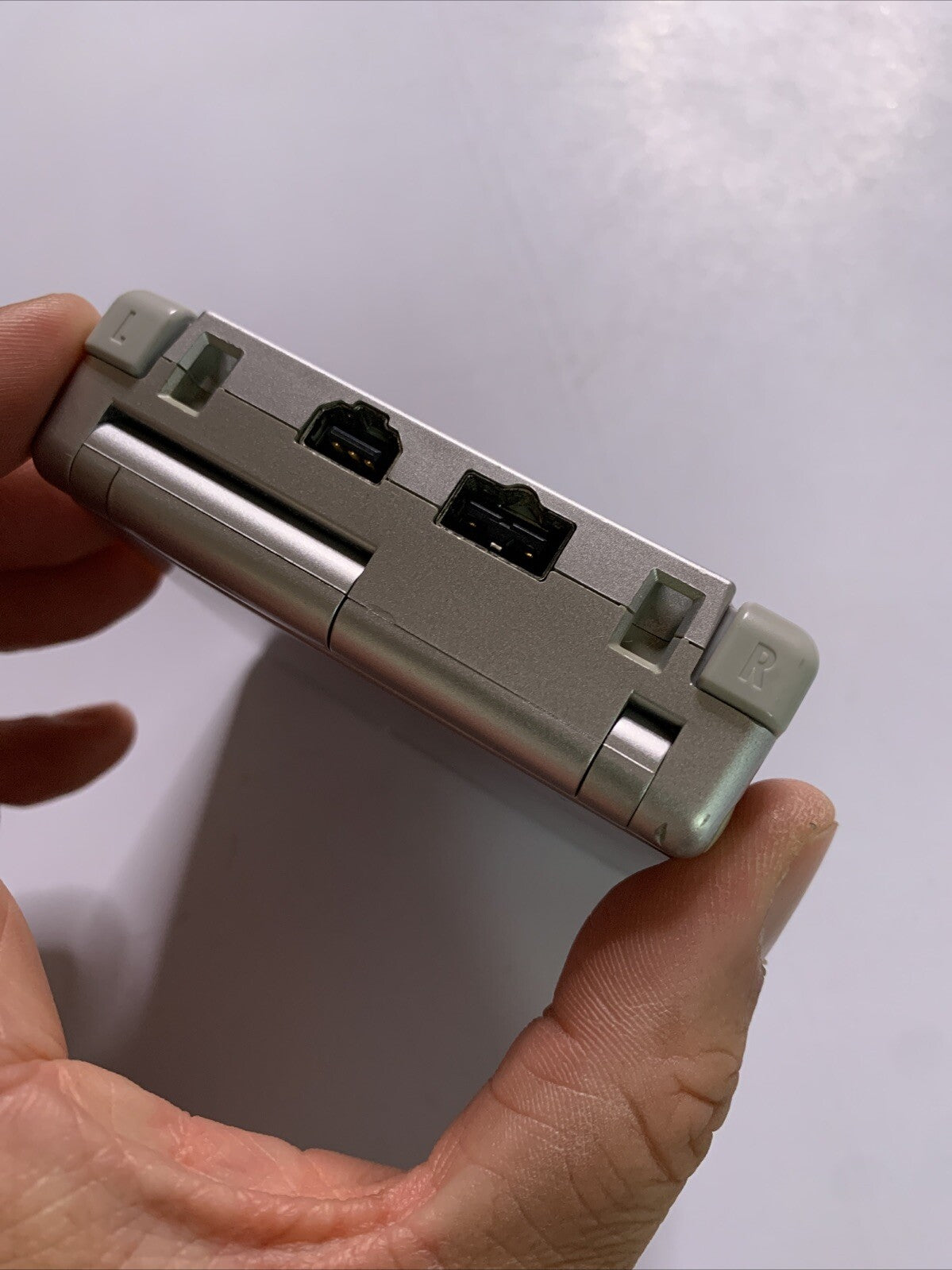 Nintendo Game Boy Advance SP Silver Handheld Console AGS-001