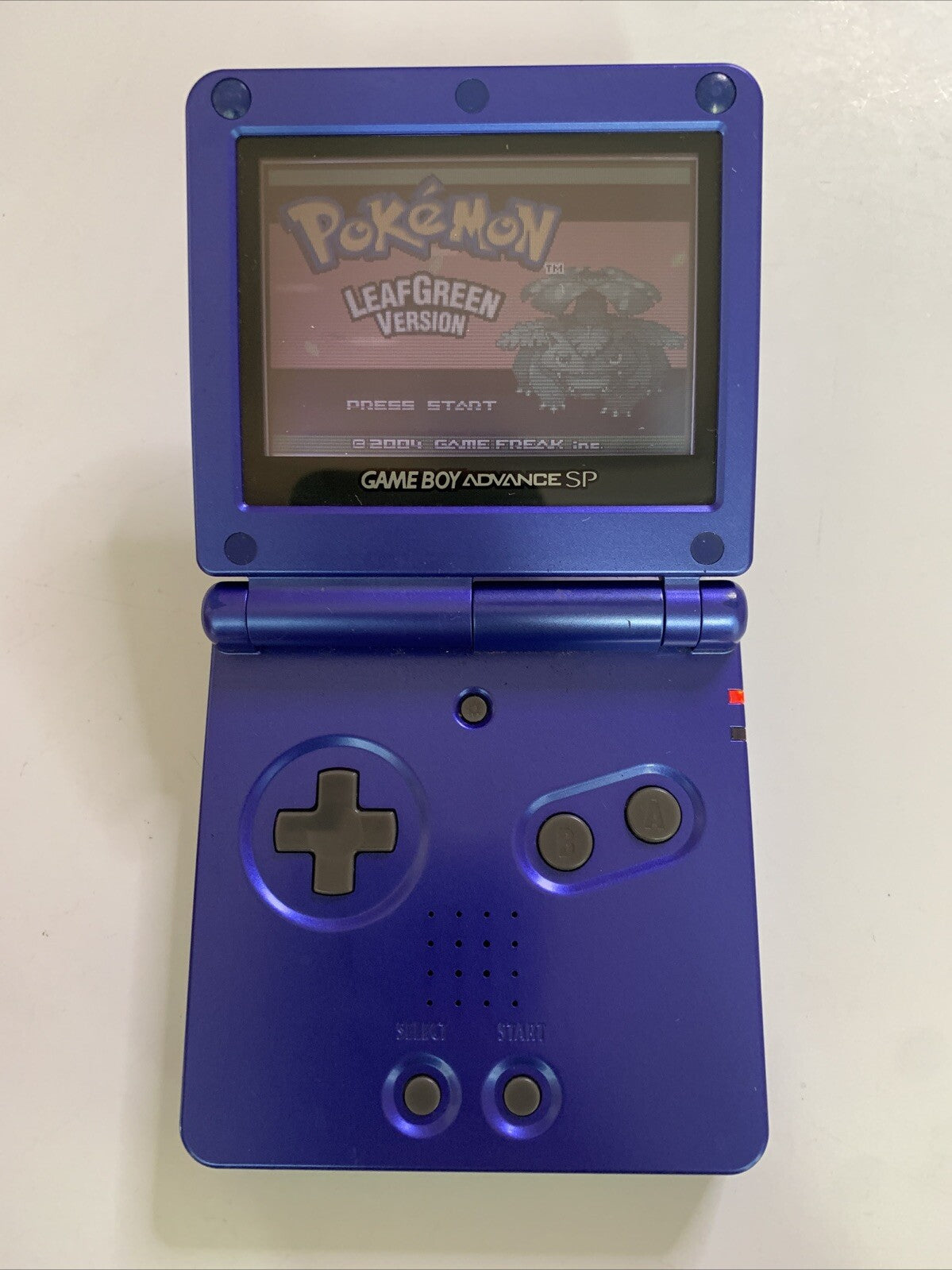 Genuine Nintendo Game Boy Advance SP Metallic Blue Handheld Portable A ...