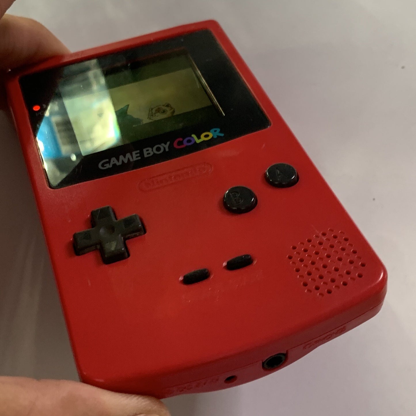 Genuine Nintendo Game Boy Color Handheld Console Berry Red Made In Japan CGB-001