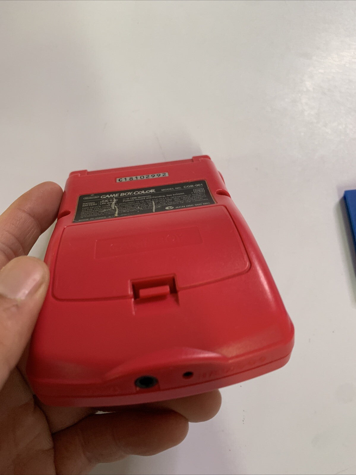 Nintendo Gameboy Color Red Handheld Console Genuine CGB-001