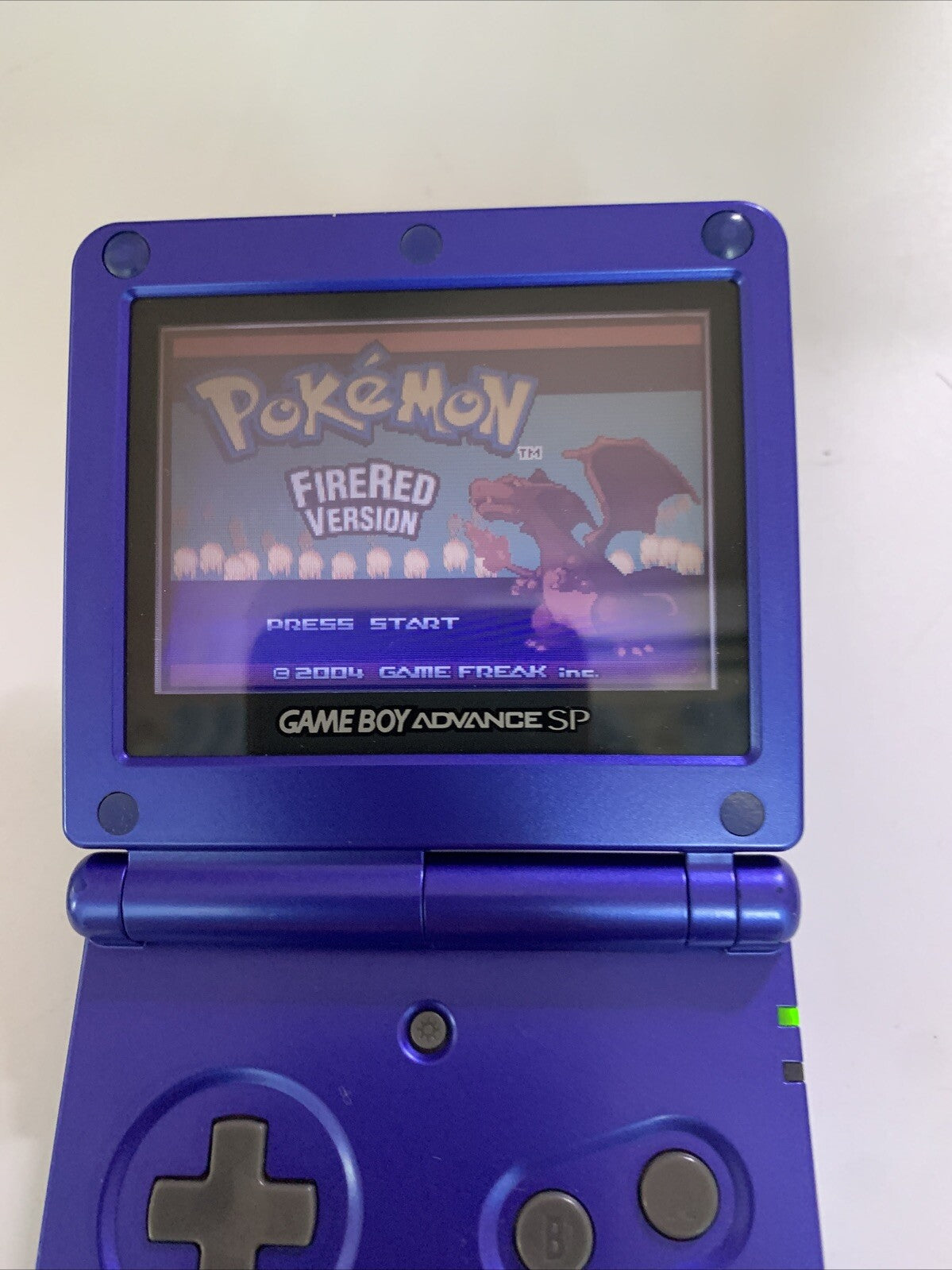 Nintendo Gameboy Advance SP Metallic Blue Handheld Console AGS-001