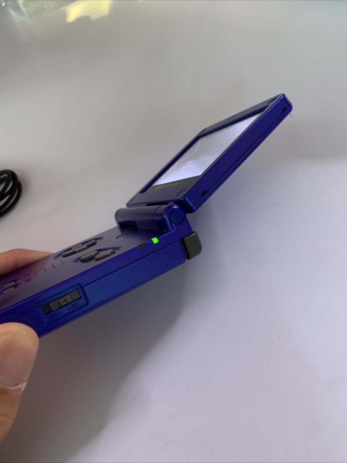 Nintendo Gameboy Advance SP Metallic Blue Handheld Console AGS-001