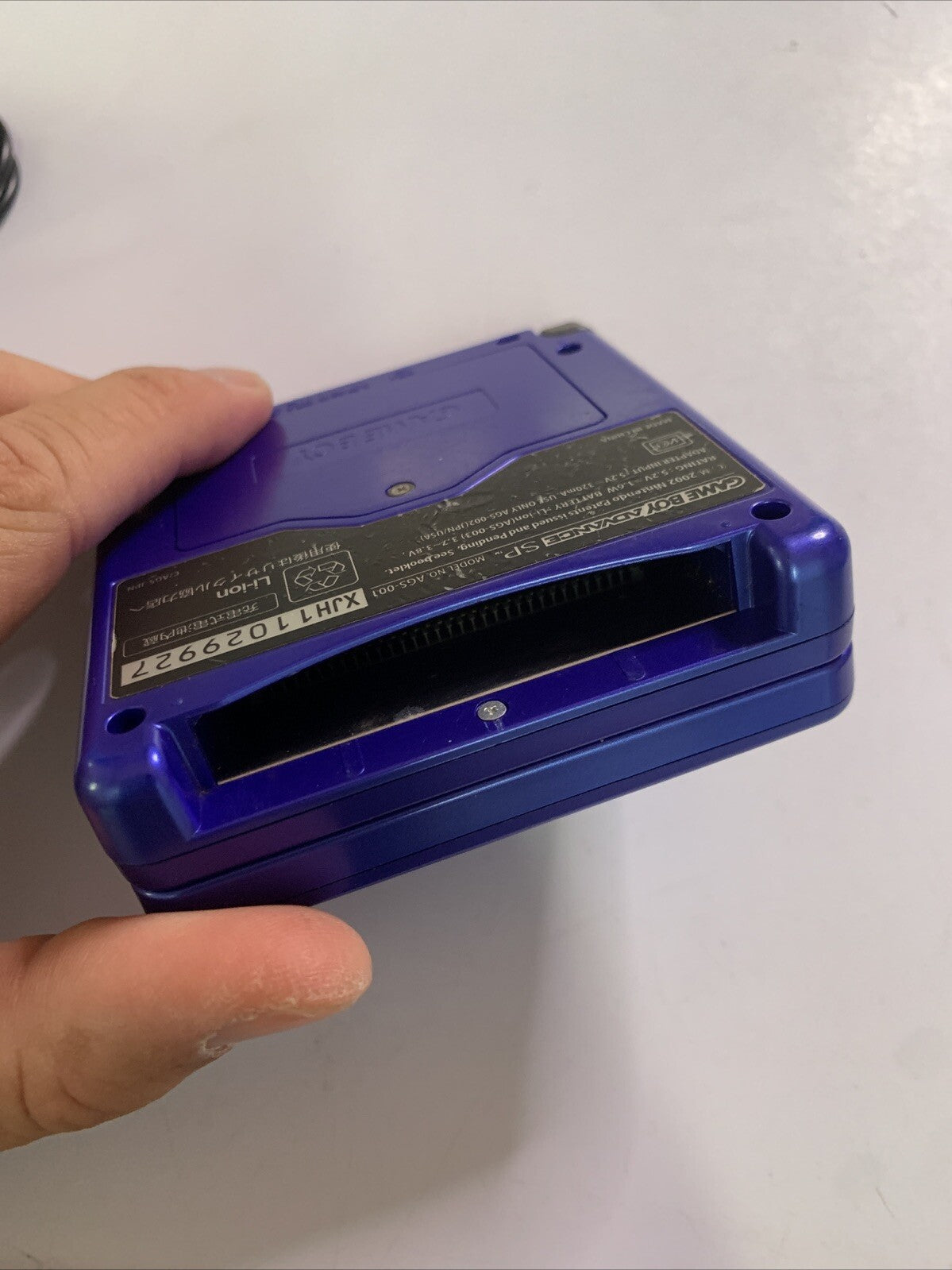 Nintendo Gameboy Advance SP Metallic Blue Handheld Console AGS-001