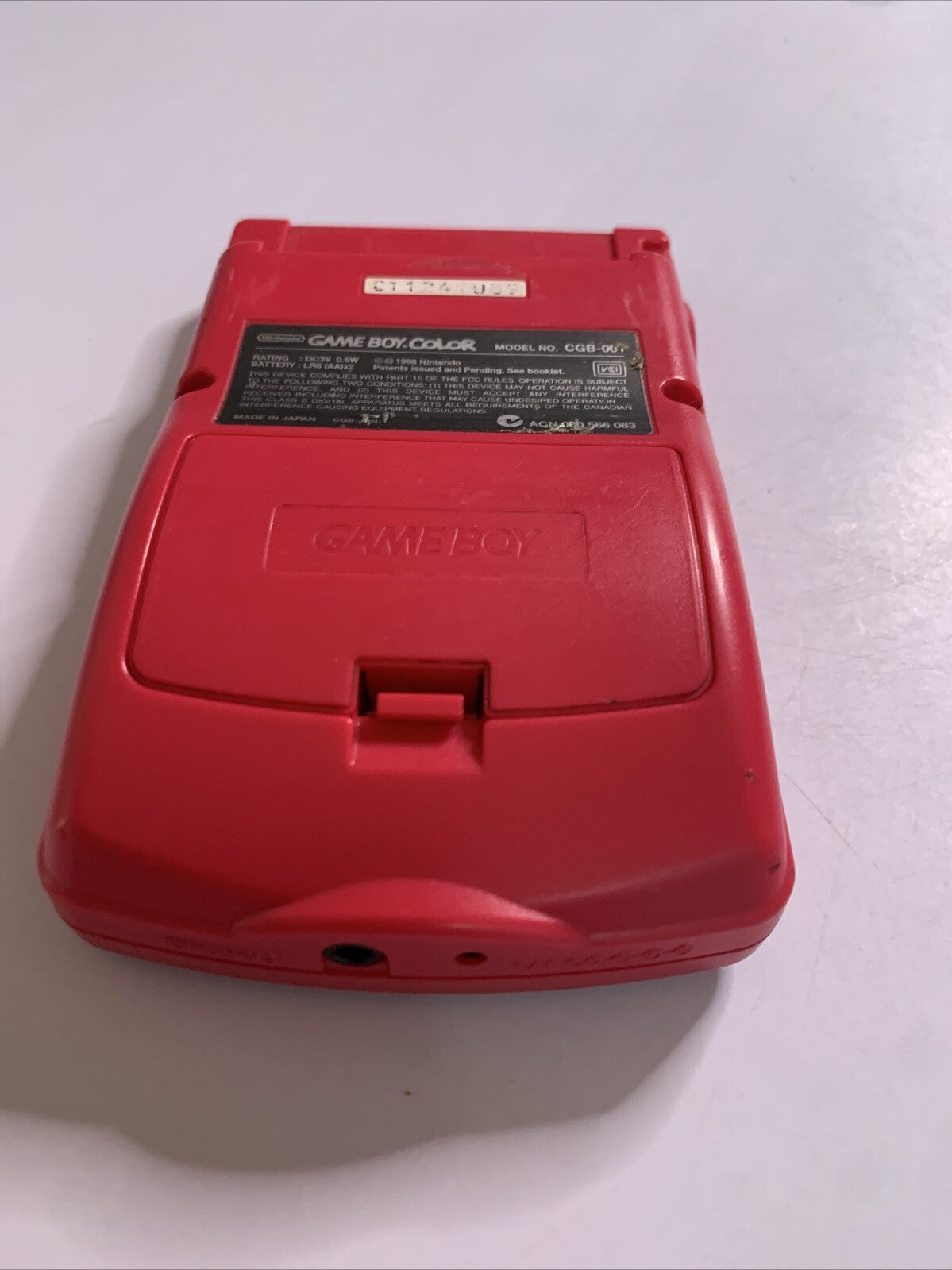Nintendo Game Boy Color Berry Red Console Genuine Made in Japan
