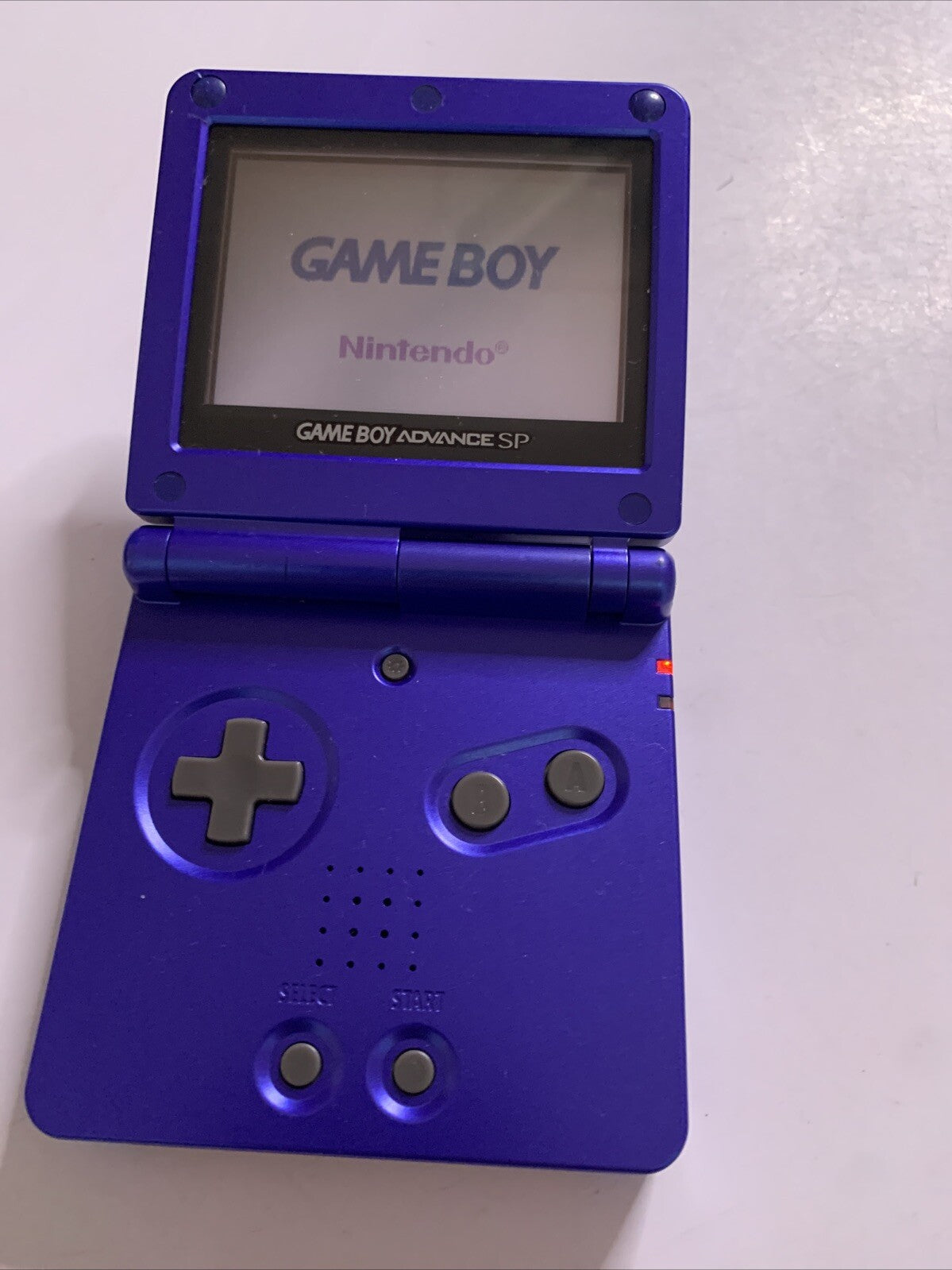 Nintendo Game Boy Advance SP AGS-001 Handheld System Metallic Blue Genuine