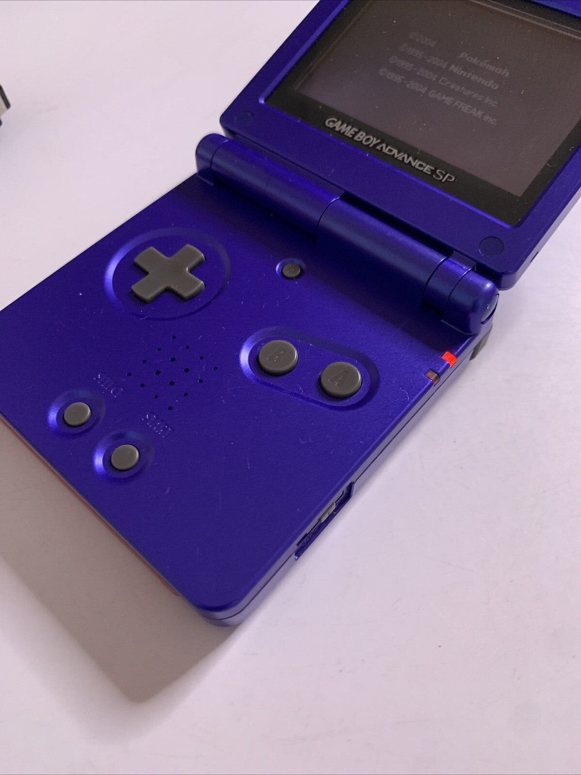 Nintendo Game Boy Advance SP AGS-001 Handheld System Metallic Blue Genuine