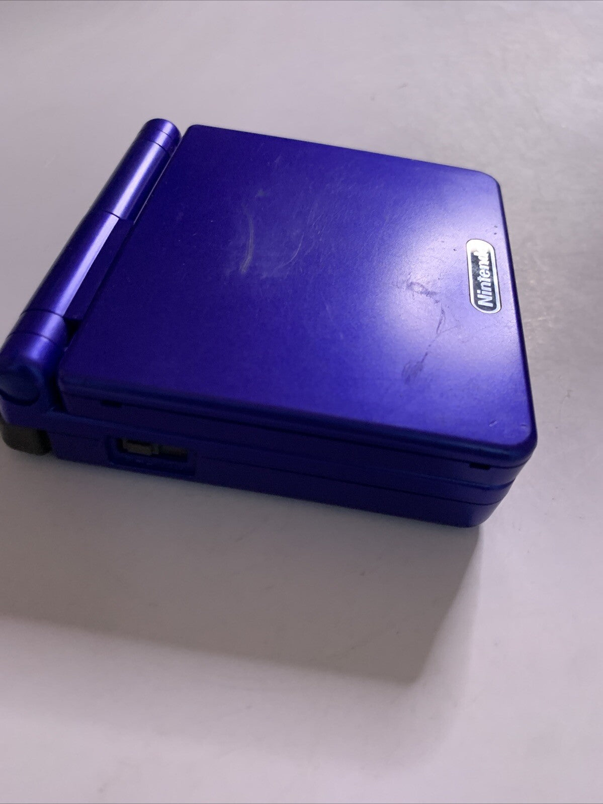 Nintendo Game Boy Advance SP AGS-001 Handheld System Metallic Blue Genuine