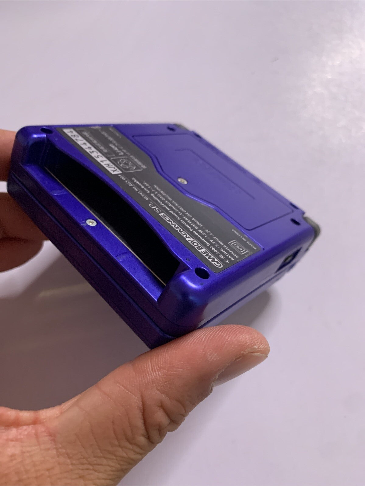 Nintendo Game Boy Advance SP AGS-001 Handheld System Metallic Blue Genuine