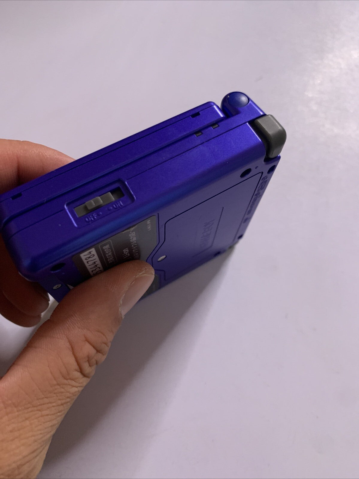 Nintendo Game Boy Advance SP AGS-001 Handheld System Metallic Blue Genuine