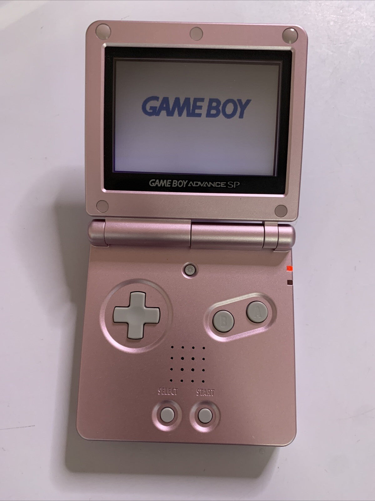 Nintendo Game Boy Advance SP Limited Edition Pink Handheld System Backlit
