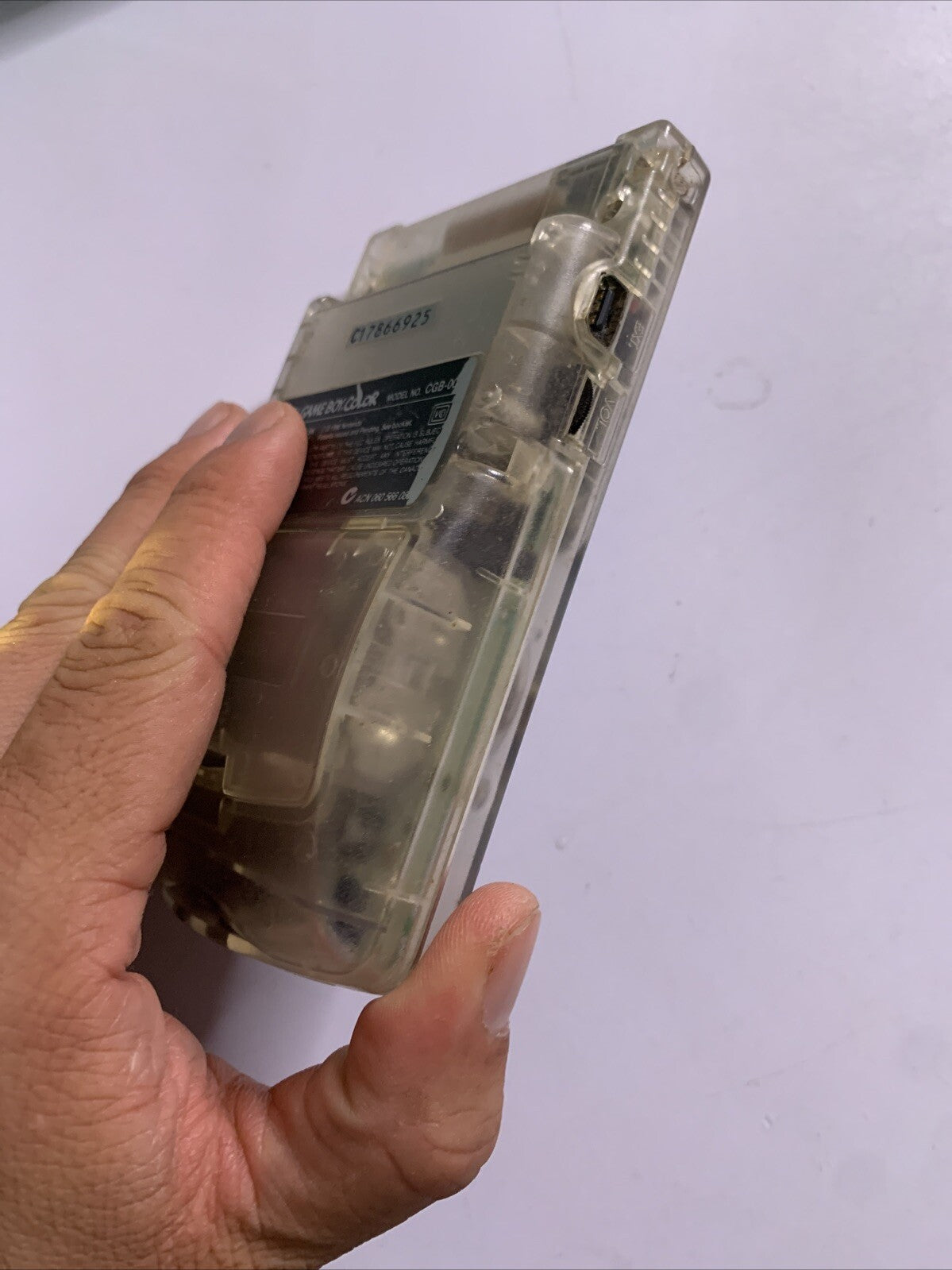 Nintendo Game Boy Color Handheld Console Clear Transparent Made in Japan