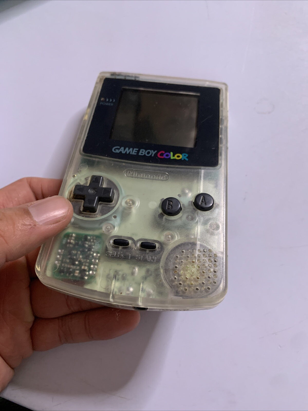 Nintendo Game Boy Color Handheld Console Clear Transparent Made in Japan
