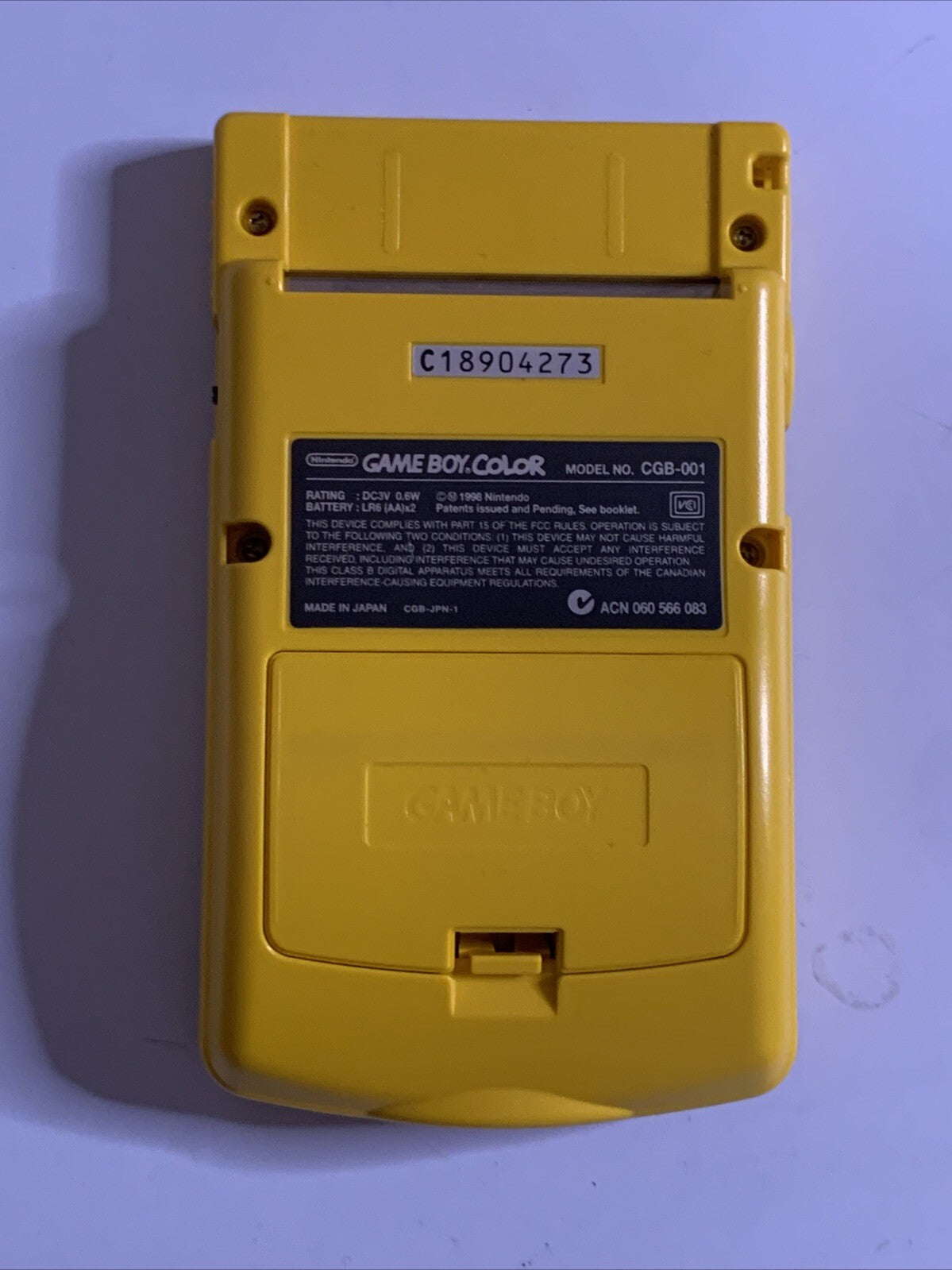 Nintendo Game Boy Color Handheld Console Yellow Made in Japan – Retro Unit