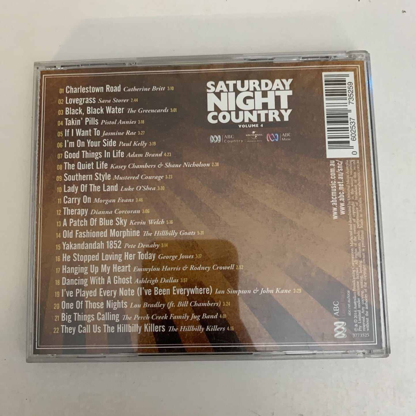 Saturday Night Country Volume 4 (CD, 2014) Catherine Britt Various ABC Music