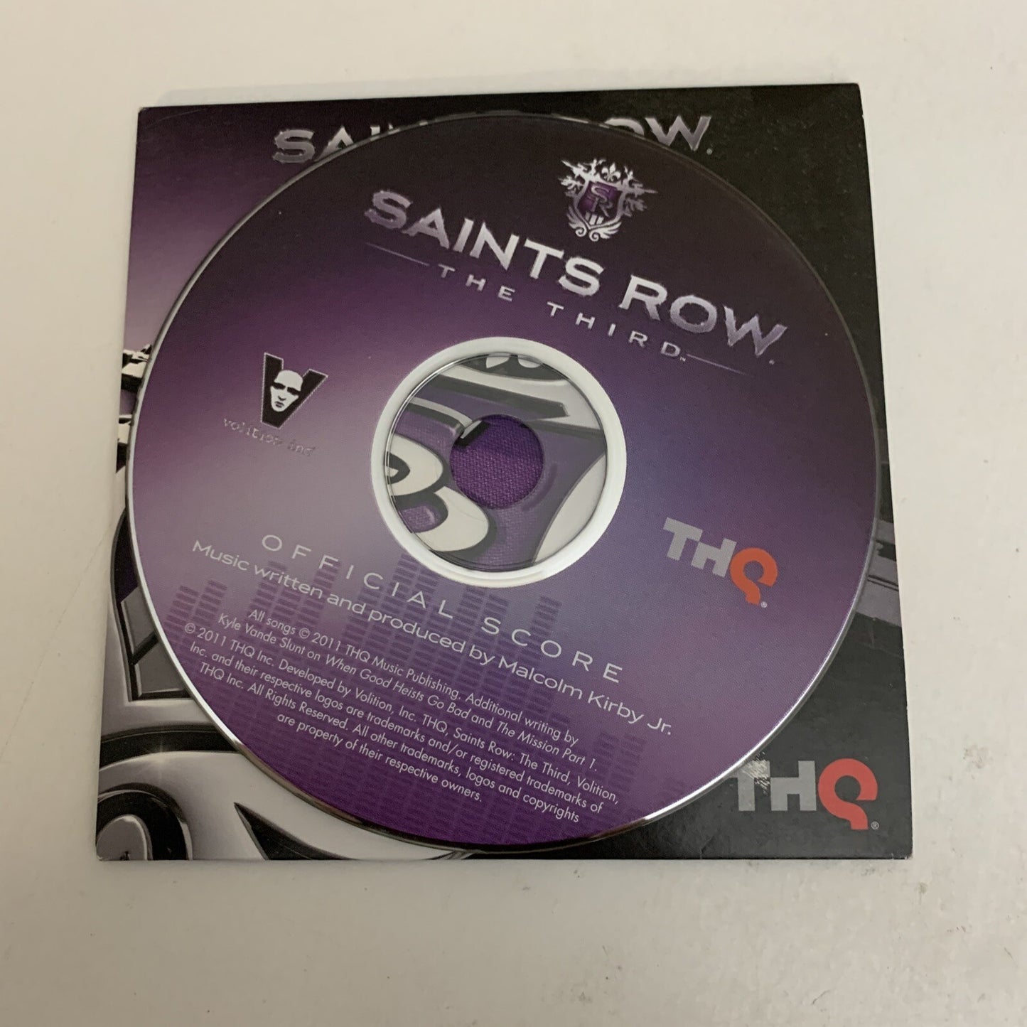 Saints Row The Third Official Score (CD, 2011) Video Game Soundtrack Album