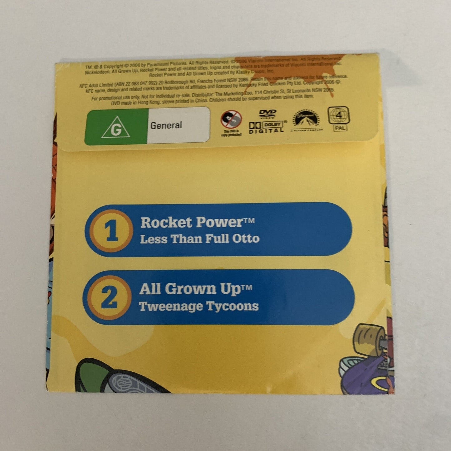 Nickelodeon All Grown Up Volume 4 (DVD, 2006) Nickelodeon Promo Animation