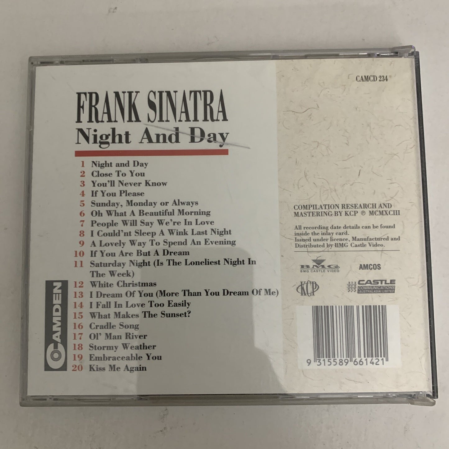 Night And Day by Frank Sinatra (CD, 2003) Album